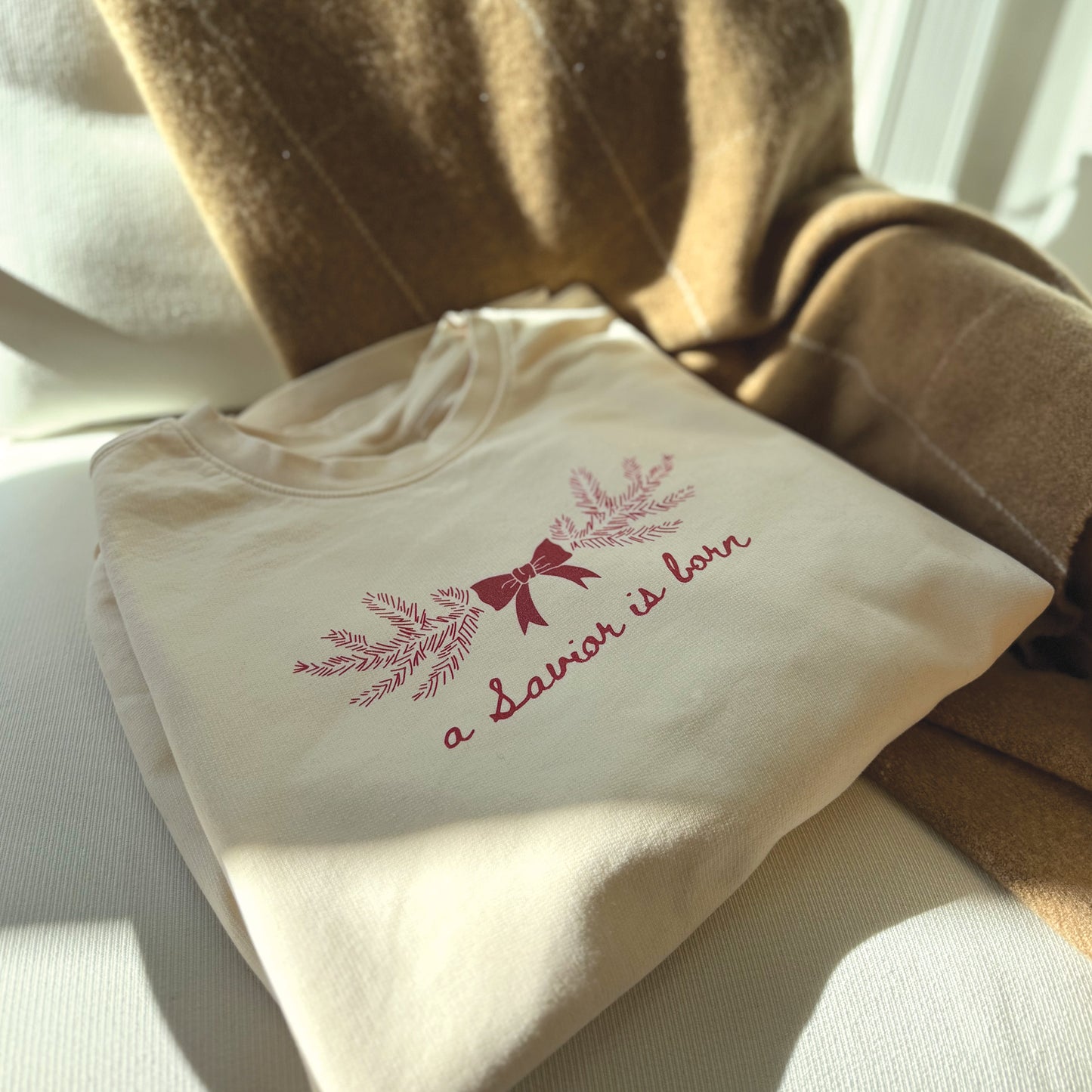 O COME LET US ADORE HIM CREWNECK