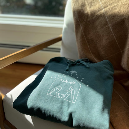 O HOLY NIGHT NATIVITY HOODIE
