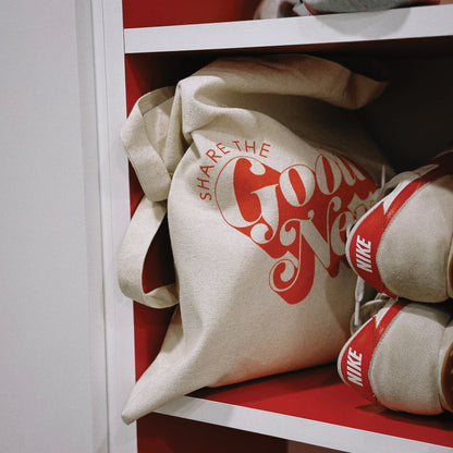 SHARE THE GOOD NEWS TOTE